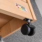 Preview: Kinderküchenelement: Feststellrolle schwarz